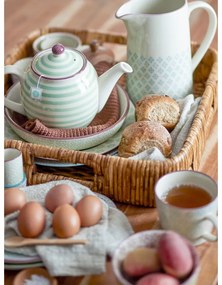 Brocca in gres blu e bianco , 2 l Patrizia - Bloomingville