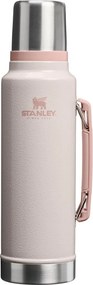 Borraccia termica rosa chiaro in acciaio inox 1,4 l Legendary Classic Bottle Hammertone Rose Quartz – Stanley