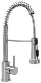 REA-B0417 - Rubinetto da cucina COLIN con doccetta estraibile 42,5 cm, finitura nichel