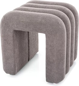 Pouf Tica in tessuto grigio – 38x40x40 cm