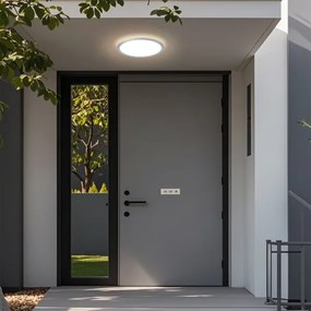 Brilagi - Lampada da soffitto per bagno ULTRASOTTILE LED/12W/230V Ø 22,5 cm argento IP54