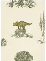 Sian Zeng Carta da parati Dino - Yellow/ Green