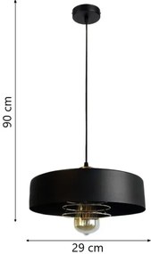 Lampadario a sospensione con filo VEST 1xE27/60W/230V