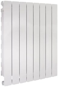 Radiatore acqua calda PRODIGE MODERN in alluminio, 8 elementi, interasse 800 mm, neutral white