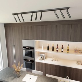 Lampadario Orientabile da soffitto IVI 9 Black