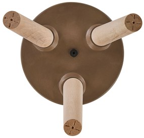 Fioriera 30 x 55 cm beige e marrone ACHILIO Beliani