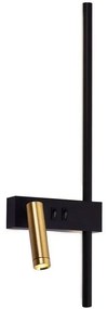 Lampada da parete APP1439-W BLACK  GOLD LEFT