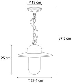 Lampada a sospensione da esterno moderna verde scuro IP44 - Kansas