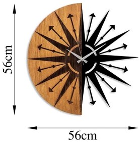 Orologio da parete diametro 56 cm 1xAA legno/metallo