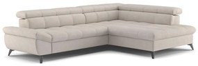 Divano angolare letto a L MARANO, lato destro, beige