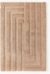 Tappeto soffice a pelo lungo con motivo in rilievo Genève