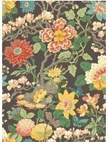 GP & J Baker Tapete Little Magnolia - Charcoal/ Jewel