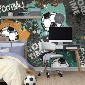 Carta da parati – Pallone da Calcio in Stile Moderno