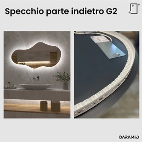 Specchio asimmetrico con luce LED G2