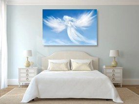 Quadro su tela – Figura d'angelo tra le nuvole