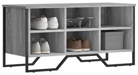 Scarpiera Grigio Sonoma 90x38x45,5 Cm İn Truciolato /