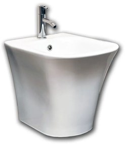 Antonio Lupi Cabo22 Bidet Monoforo a Pavimento 37x54x41 cm in Ceramica Bianco lucido