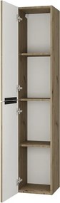 Composizione bagno sospesa 80 cm in rovere naturale spazzolato grezzo | LAC-EFESTO-80 - KAMALU