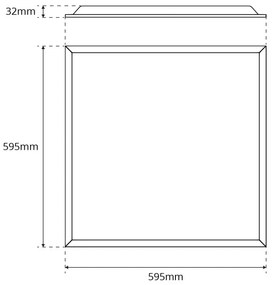 Pannello LED 60x60 42W CCT Bianco Variabile UGR19 CRI92 con driver Philips Colore Bianco Variabile CCT