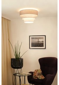 Brilagi - Plafoniera ALASKA LUNETA 1xE27/15W/230V diametro 45 cm grigio/color crema