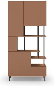 Libreria color mattone 84x175 cm Perla - Marckeric