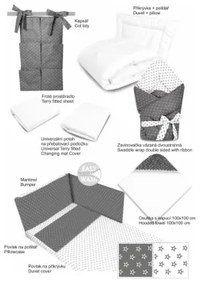 COSING - Set da 10 pezzi per neonati Sleeplease grigio/bianco