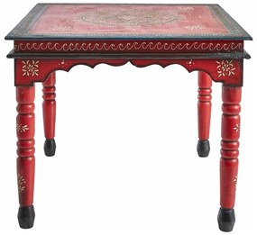 Tavolino in legno di mango rosso Vito - Støraa