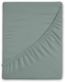 Lenzuolo con angoli verde in flanella 180x200 cm – Good Morning