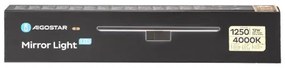 Aigostar - Illuminazione per specchio da bagno LED/12W/230V 4000K 60 cm IP44 nero