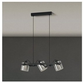 Eglo 780478 - Lampadario a sospensione con filo CALERINO 3xE27/40W/230V nero