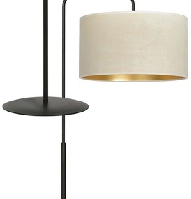 Piantana Contemporaneo Ganesha Acciaio Nero Bianco 1 Luce E27 Ip20