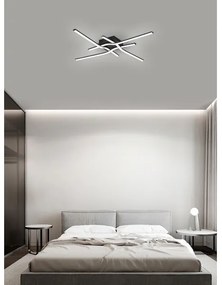 Brilagi - Plafoniera LED STRIPES LED/38W/230V nera