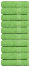Asciugamani 10 Pz Verde Mela 50x100 Cm 360 G/m² 100% Cotone /