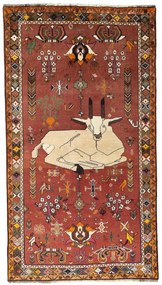 Shiraz Tappeto persiano 200 x 110 Rosso (Iran) Annodato A Mano