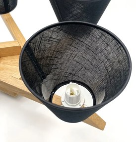 Brilagi - LED  Lampadario a plafone ANTHONY 5xE14/40W/230V quercia/nero