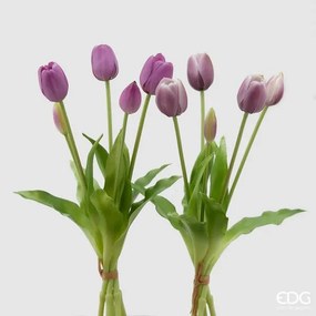 EDG - EDG Enzo De Gasperi set 2 Bouquet Di Tulipani con varie sfumature di viola