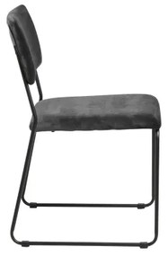 Sedia da pranzo COLE 1 pz grigio scuro