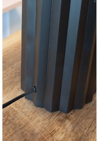 Lampada da tavolo nera con paralume in tessuto (altezza 60 cm) Hashira - Markslöjd