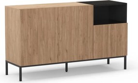 Cassettiera color legno naturale 140x80 cm Cailin - Marckeric