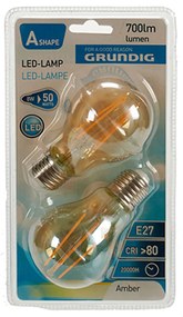 Lampadina LED Grundig 8 W 2300 K E27 Ambra 700 lm (10 Unità) (6 x 10 x 6 cm)