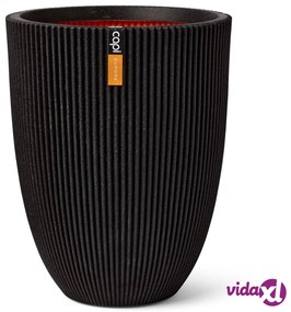 Capi Vaso Elegante Groove 34x46 cm Nero