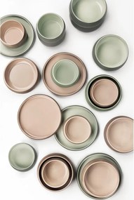 Set di piatti verdi in gres 4 pz ø 22 cm Aura Rondo – Bonami Selection