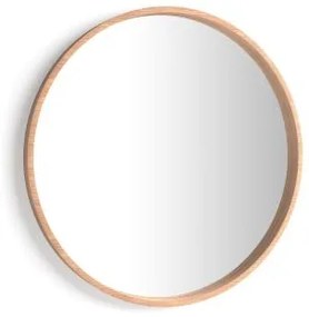 Specchio rotondo Olivia, diametro 82, Rovere Rustico