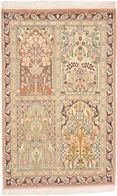 Cashmere Silk Tappeto orientale 100x60 (Indian) Annodato A Mano
