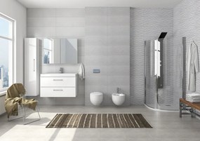 Box doccia semicircolare 80x80 battenti con apertura totale | KS800K - KAMALU