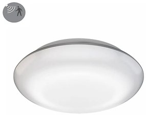 Plafoniera LED DL vario quattro Ø 31 cm argento IP54 bianco caldo, 1000 lumen STEINEL