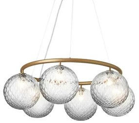 Miira 6 Circolare Lampadario Ottone/Optic - Nuura