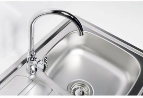 ALVEUS 1098938 - Lavello della cucina ZOOM 79x50 cm satin, per montaggio superiore