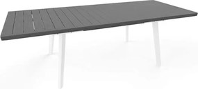 Set Da Pranzo Tavolo Allungabile 100x162/240 Con 6 Sedie In Resina Harmony Keter Grigio