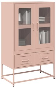 Credenza Rosa 68x39x111,5 Cm Acciaio /